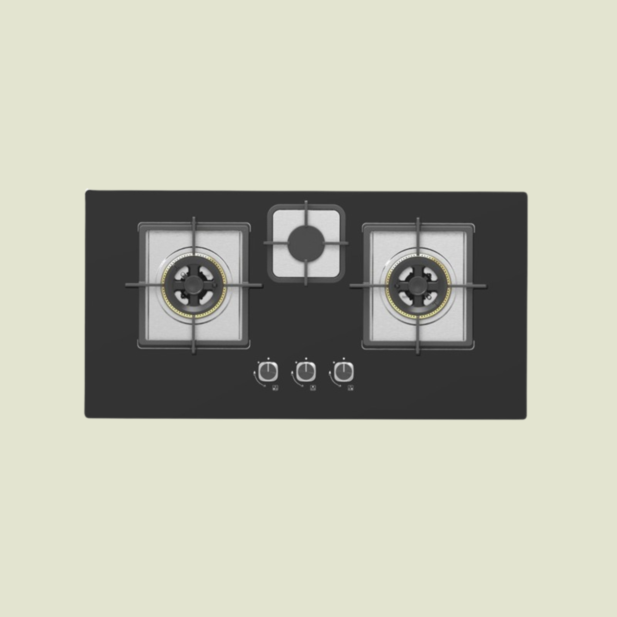 Glass Hob 3 Burners (EGH-3B)