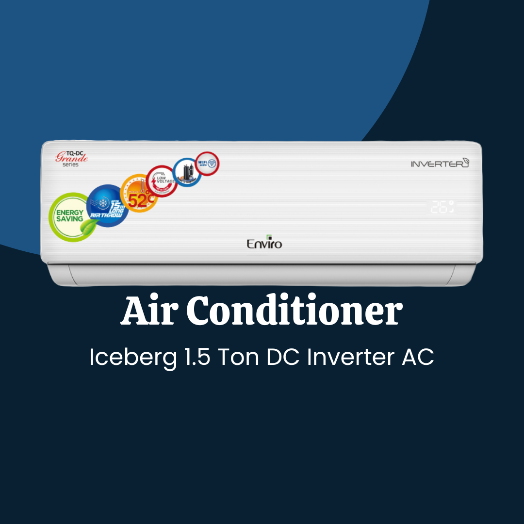 Enviro Iceberg 1.5 Ton DC Inverter AC – Smart Cooling & Heating for Pakistani Homes