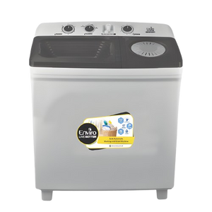 Enviro 9kg Twin Tub Washing Machine | Double Layer Body & Virgin Plastic | EWM 9620-TW