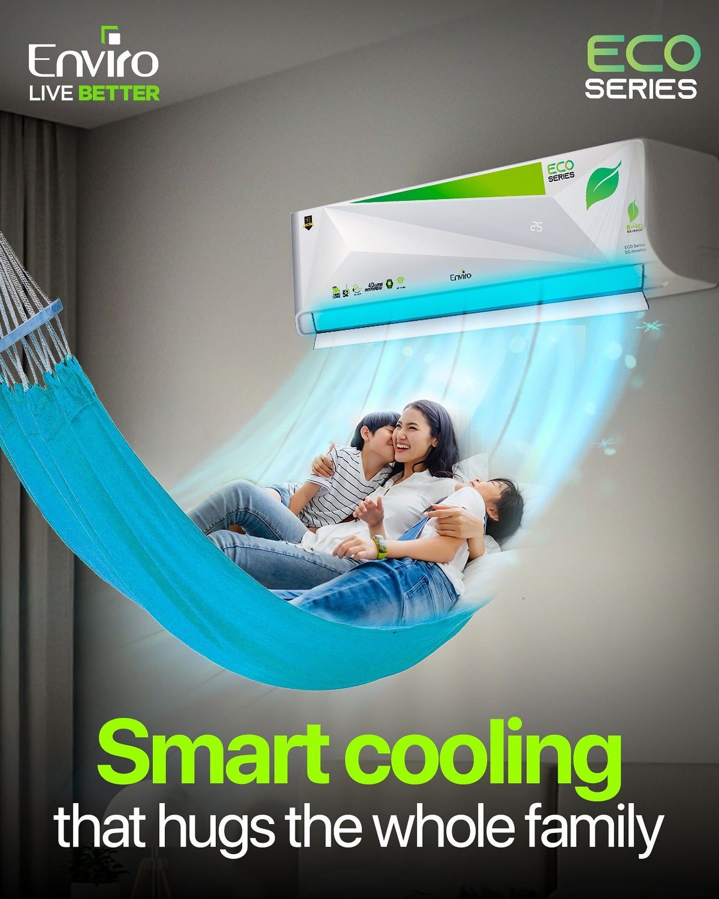 Eco Series 1.0 Ton T3 DC Inverter Air Conditioner (EAC-12E)