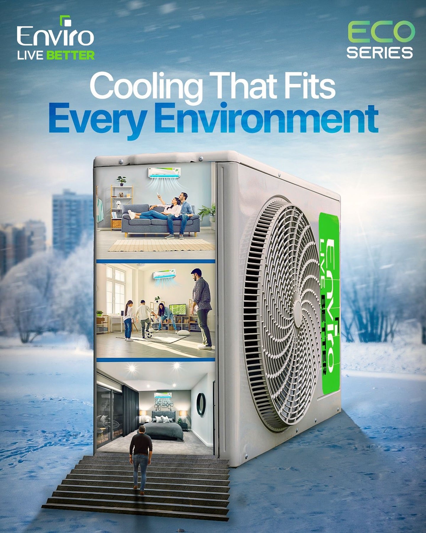 Eco Series 1.0 Ton T3 DC Inverter Air Conditioner (EAC-12E)