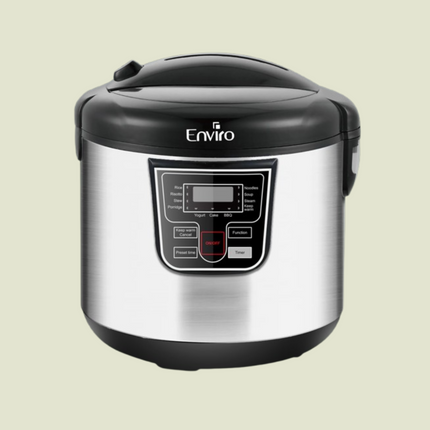 5 Liters Stainless steel, black multifunction electric pressure cooker by Enviro Appliances Pakistan