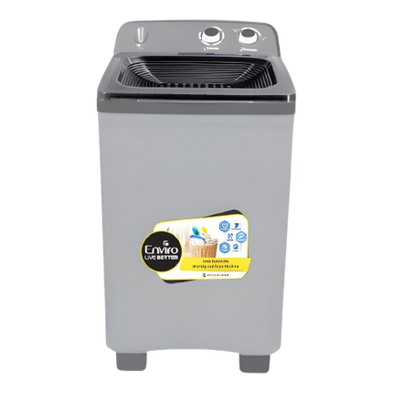 Enviro 12kg Single Tub Washing Machine | Built-in Sink & Double Layer Body | EWM 1220-SW