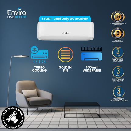 A-Cool Series 1.0 Ton Cool Only DC Inverter (EAC-12A Cool)