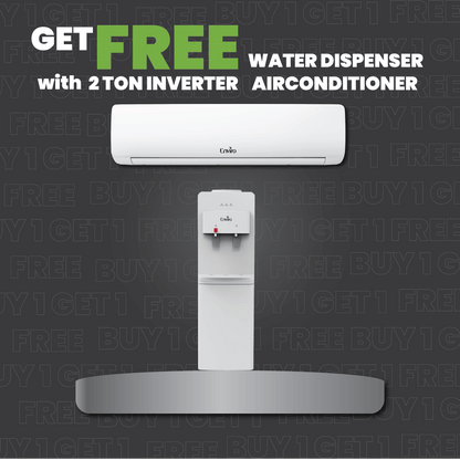 Buy 2 Ton Inverter Air Conditioner & Get Free Water Dispenser