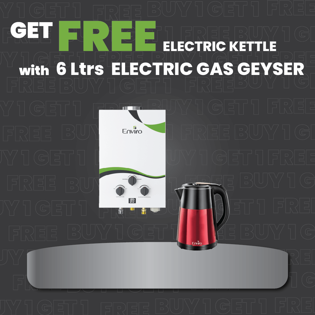 Buy 6L LPG Gas Water Heater and Get Free Electric Kettle