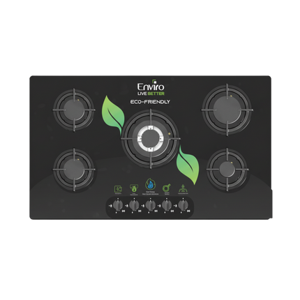 Glass Hob 5 Burner (EGH-5B)